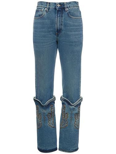 Jean Cow-boy Droit En Denim Taille Haute - Y/PROJECT - Modalova