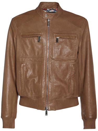 Veste Zippée En Cuir Rocco Siffredi - DSQUARED2 - Modalova