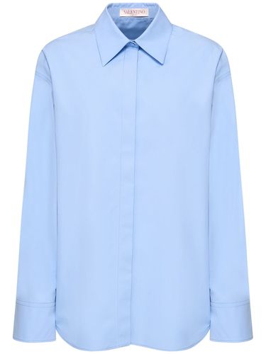 Chemise En Popeline De Coton - VALENTINO - Modalova