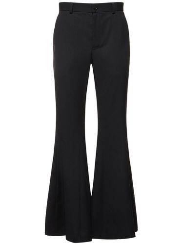 Pantalon Évasé En Gabardine De Laine - NOIR KEI NINOMIYA - Modalova