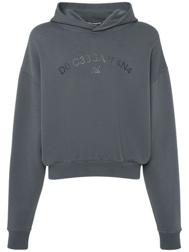 Sweat-shirt Court En Jersey - DOLCE & GABBANA - Modalova