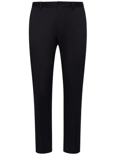 Pantalon En Gabardine De Coton Stretch - DOLCE & GABBANA - Modalova