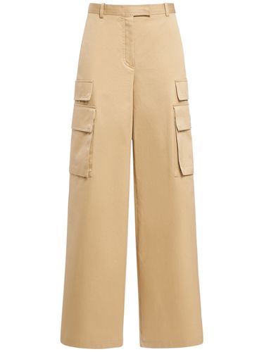 Pantalon Cargo Ample En Gabardine De Coton - VERSACE - Modalova