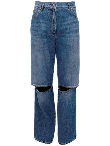 Jean Bootcut En Denim Ajouré - JW ANDERSON - Modalova