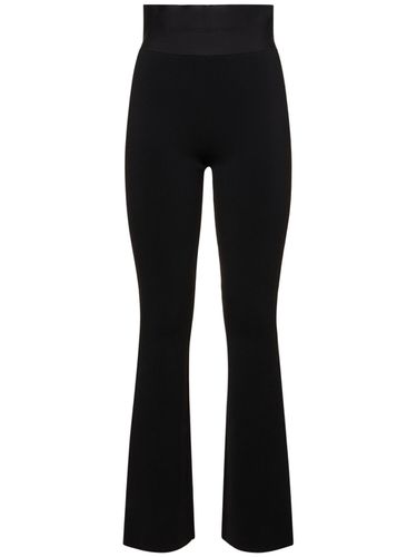 Pantalon Bootcut En Viscose Avec Taille À Logo - ALEXANDER WANG - Modalova