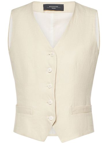 Gilet En Toile De Lin Pacche - WEEKEND MAX MARA - Modalova