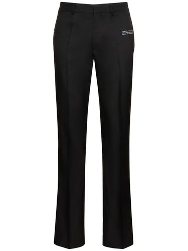 Pantalon Slim En Drill Technique - OFF-WHITE - Modalova