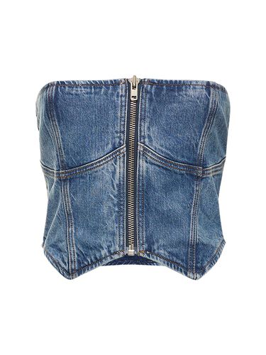 Bustier En Denim De Coton Mélangé Ena - REFORMATION - Modalova