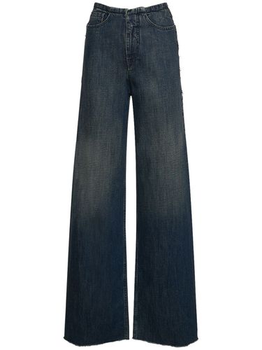 Jean Large En Denim De Coton Taille Mi-haute - MM6 MAISON MARGIELA - Modalova