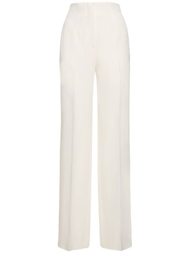 Pantalon Ample En Satin Envers Taille Haute - ALBERTA FERRETTI - Modalova