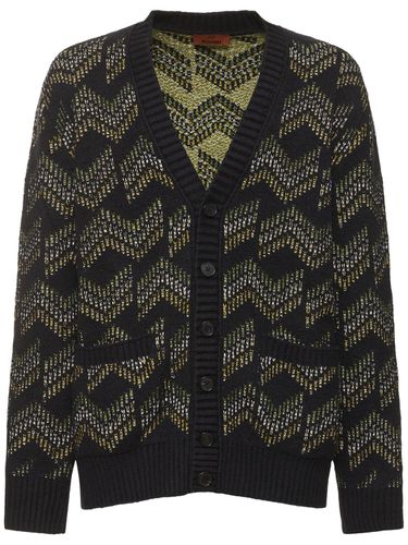 Cardigan En Maille Jacquard De Coton À Monogramme - MISSONI - Modalova