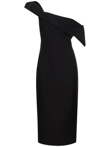 Robe Midi Asymétrique En Laine Et Soie - ROLAND MOURET - Modalova