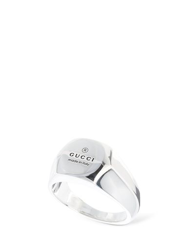 Bague En Argent Massif Trademark - GUCCI - Modalova