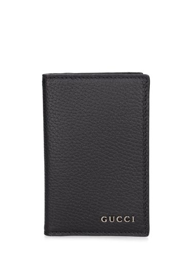 Porte-cartes En Cuir Script - GUCCI - Modalova