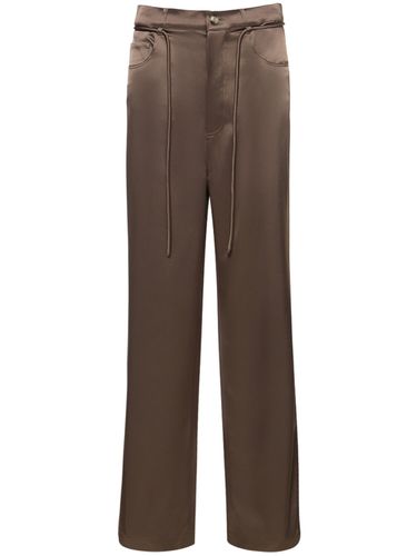 Pantalon À Cordons En Satin Sato - NANUSHKA - Modalova