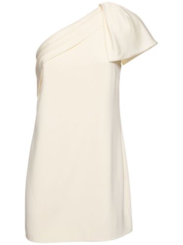 Robe Courte Asymétrique En Crêpe De Satin - ROLAND MOURET - Modalova