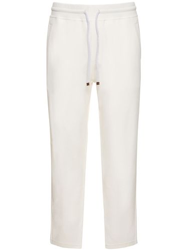 Pantalon De Jogging En Coton Mélangé - BRUNELLO CUCINELLI - Modalova