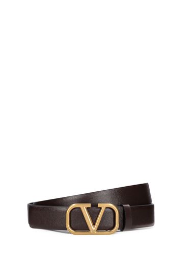 Ceinture En Cuir À Logo 30 Mm - VALENTINO GARAVANI - Modalova