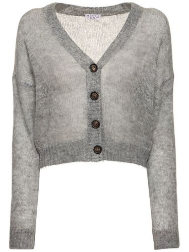 Cardigan En Maille De Mohair Mélangé - BRUNELLO CUCINELLI - Modalova