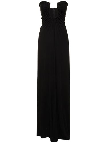 Robe Bustier Longue En Viscose Palm - CHRISTOPHER ESBER - Modalova