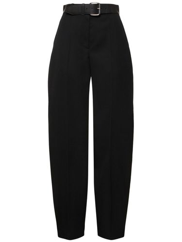 Pantalon Taille Haute En Laine Avec Ceinture - ALEXANDER WANG - Modalova