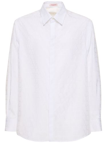 Chemise En Coton Toile Iconographe - VALENTINO - Modalova