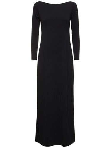 Robe Longue En Jersey Stretch Zahia - LESLIE AMON - Modalova