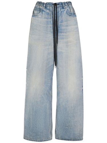 Pantalon Baggy Oversize En Denim - BALENCIAGA - Modalova