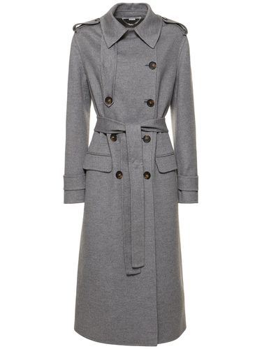 Manteau En Laine Double Boutonnage & Ceinture - STELLA MCCARTNEY - Modalova