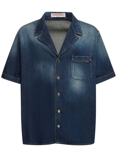 Chemise À Manches Courtes En Denim - VALENTINO - Modalova