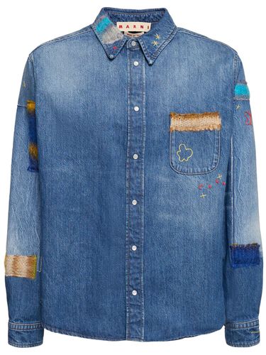 Chemise En Denim De Coton Et Mohair - MARNI - Modalova