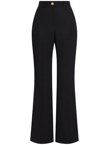 Pantalon Évasé En Laine Taille Haute - BALMAIN - Modalova