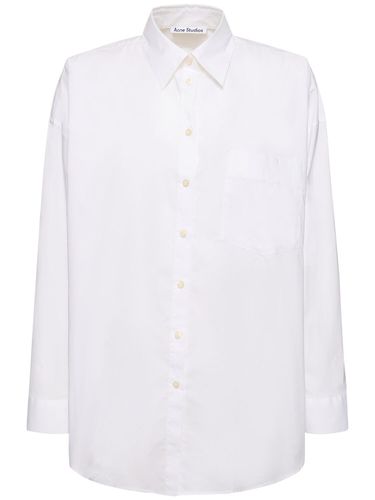 Chemise En Popeline De Coton - ACNE STUDIOS - Modalova