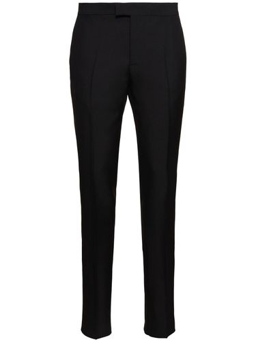 Pantalon Élégant En Mohair Et Laine - VERSACE - Modalova