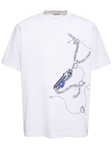 T-shirt En Coton Imprimé - BURBERRY - Modalova