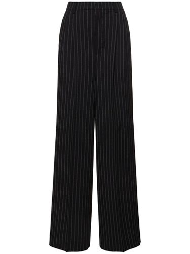 Pantalon Ample En Laine Taille Haute - AMI PARIS - Modalova