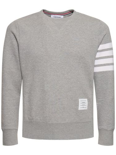 Sweat-shirt En Jersey De Coton À Logo - THOM BROWNE - Modalova