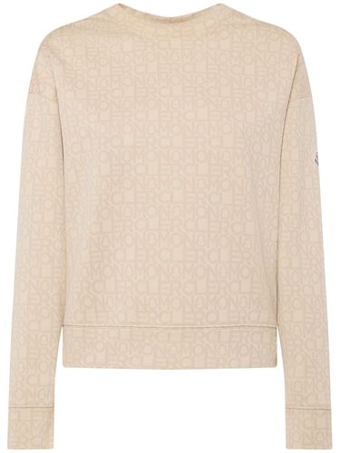 Sweat-shirt En Jacquard À Monogramme - MONCLER - Modalova