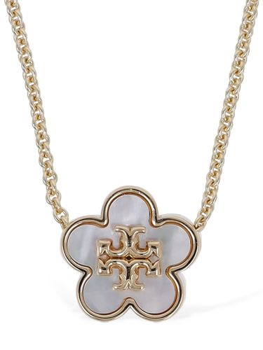 Collier À Pendentif Fleur Kira - TORY BURCH - Modalova