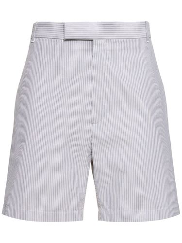 Short Droit En Coton - THOM BROWNE - Modalova