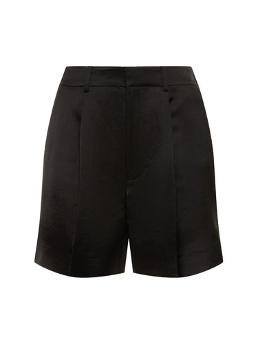 Short Taille Haute En Lin Mélangé - RALPH LAUREN COLLECTION - Modalova