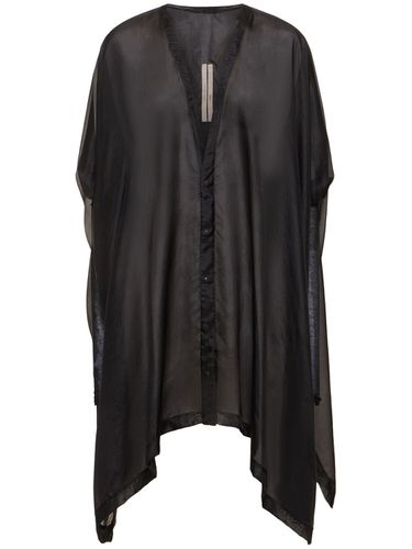 Chemise Manches Longues En Jersey Et Soie Zero - RICK OWENS - Modalova