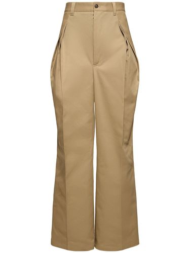 Pantalon Chino En Coton Mélangé Plissé - MAISON MARGIELA - Modalova