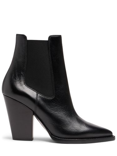 Bottes Chelsea En Cuir Theo 95 Mm - SAINT LAURENT - Modalova