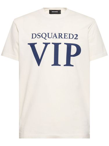 T-shirt En Jersey De Coton Imprimé - DSQUARED2 - Modalova