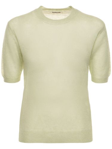 T-shirt En Maille De Laine Et Mohair - AURALEE - Modalova