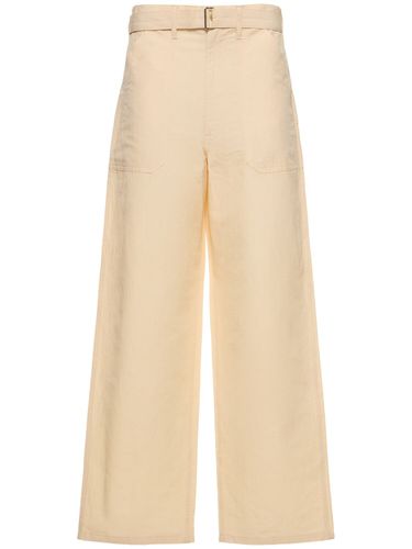 Pantalon Droit En Lin Et Coton - AURALEE - Modalova