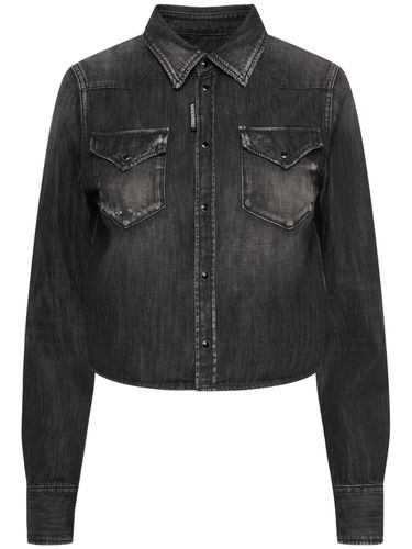 Chemise Courte En Denim - DSQUARED2 - Modalova