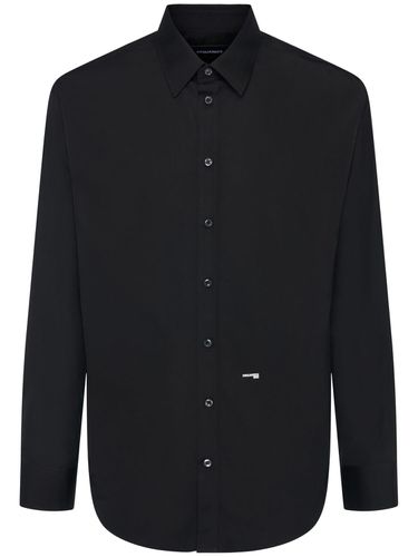 Chemise En Popeline De Coton À Logo - DSQUARED2 - Modalova