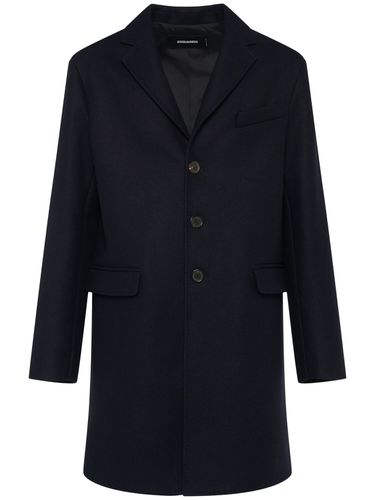 Manteau En Feutre De Laine Mélangée - DSQUARED2 - Modalova